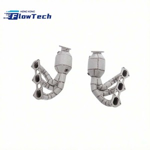 ท่อร่วมไอเสียแบบไหลสูง ความยาวเท่ากัน วัสดุสแตนเลส T304L สำหรับ Porsche 718 GT4 4.0L - Product Image 3