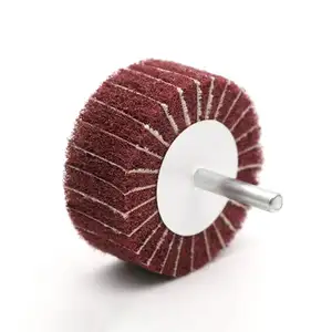 scouring pad Emery cloth Flap wheel with shaft mounted point grinding head for Grinding and Polishing on Surface