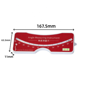 Herramienta de medición de escoliosis profesional de 0 a 30 grados, medidor de prueba, regla de columna vertebral de nivel de bola de Metal - Product Image 2