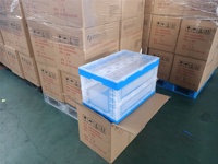 Conception de boîte solide de caisses se pliantes en plastique pliables matérielles de pp vierges pour l'usage commode de stockage d'entrepôt
