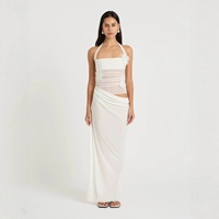 Nouvelles Arrivées 2026 – Robe Longue d'Été pour Femme à Motifs Floraux 3D, Col Halter Tendance, Sexy, Idéale pour la Plage et les Vacances