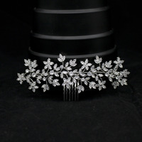 Accessoires de cheveux de mariée de luxe casque coiffure de mariage Zircon peigne à cheveux coiffes