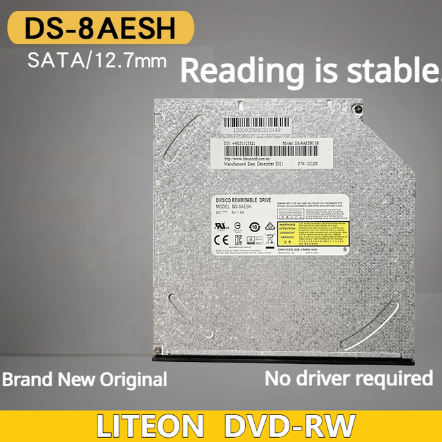 Original SATA SlimI 12.7mm Drive 8AESH Series Built-in Cd/Dvd Drive Built-in Internal Drive Support for Reading and Writing