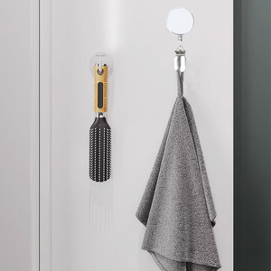 Silver 4cm <b>Towel</b> Clip Multifunctional Telescopic Clip Creative Automatic Rebound Shrink <b>Hook</b> Clip No Drilling Required with - Product Image 4