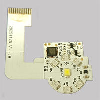 Anillo de Luz LED para Teléfono, Módulo de Luz de Relleno de 6 LED con Control de Intensidad, Conexión FPC para Smartphone, Flash para Selfies, PCBA ODM