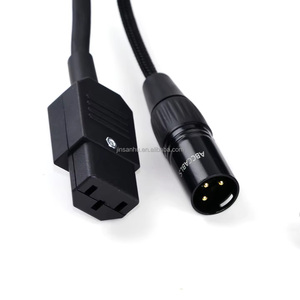Câble <span class=keywords><strong>Combo</strong></span> 2-en-1 ABCCABLS Schuko IEC C13 <span class=keywords><strong>XLR</strong></span> Intégré Audio et Alimentation en Cuivre Sans Oxygène - Product Image 3