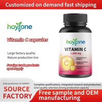 Capsules végétaliennes de vitamine C 1000 mg de marque HYT, à usage adulte, haute puissance, antioxydant, soutien immunitaire, 60 unités, marque privée OEM
