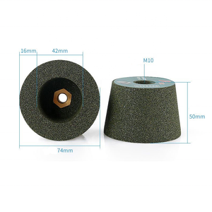 Meule à carbure de silicium <span class=keywords><strong>extra</strong></span>-fine TGS, à liaison céramique, grain 100, pour le polissage des pierres et de l'aluminium, longue durée de vie - Product Image 2