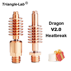 Nouveau Trianglelab Dragon Heatbreak, cœur en céramique résistant aux hautes températures, hotend lumineux GF CR, utilisation industrielle métallique 6 - Product Image 3