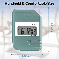Digitaler Stoppuhr-Timer mit großem Display, Runden- und Zwischentimer-Modus, wasserdichter Handtimer für Trainer, Laufen, Schwimmen, Training