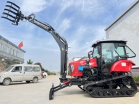 Tractor de orugas de 120 CV con motor diésel, equipo agrícola multifuncional de alta calidad, rotocultivador, larga vida útil