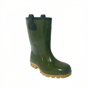Botas de Seguridad TTAKE Verdes de PVC con Suela de Goma para Trabajo y Uso en Exteriores - Product Image 2