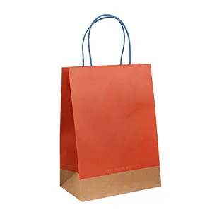 craft shopping personalised print bulk retail with fruit plain and customised bag custom kraft paper bag kraft paper bag china