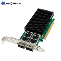Adaptor Jaringan Berkabel Dual Port QSFP28 100GbE E810-CQDA2 Berkinerja Tinggi PCIe 4.0 X16 untuk Pusat Data Tersedia dalam Stok