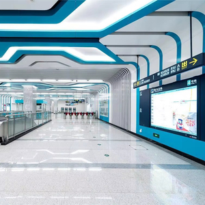 Panneaux de façade modernes en aluminium certifiés ISO RoHS Murs rideaux personnalisables écologiques pour hôtels - Product Image 5