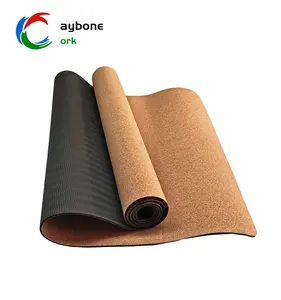 Muestra gratis Estera de goma natural ecológica Antideslizante Fitness Yoga <span class=keywords><strong>Mats</strong></span> con Logo <span class=keywords><strong>Cork</strong></span> Yoga <span class=keywords><strong>Mats</strong></span> Set - Product Image 4