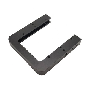 Nhôm CNC gia công dịch vụ CNC nhôm tấm với màu đen anodized phẳng mái gắn chân đế - Product Image 6