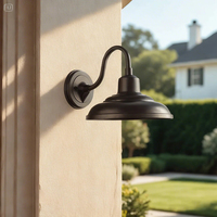 Lampe murale extérieure contemporaine en forme de poire, étanche, en alliage d'aluminium IP23, durable pour jardin, balcon, couloir et villa