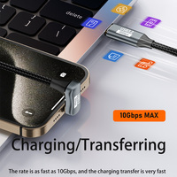 USB C zu C Kabel 100 W U-Form abgewinkelt USB 3.2 Typ C Stecker zu Buchse Verlängerung datenkabel 10 Gbit/s Schnell ladegerät Nylon geflochtenes Kabel
