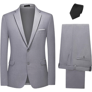 비즈니스 정장 남성용 한국 스타일 투버튼 숏 블레이저 (웨딩 및 업무복) - Product Image 1