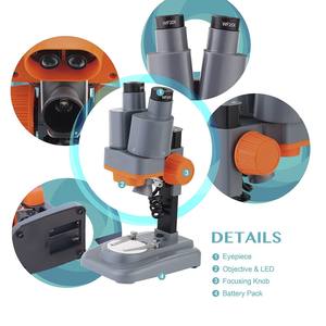 <span class=keywords><strong>Microscope</strong></span> stéréo binoculaire 40X pour réparation de téléphone PCB avec lumière LED - Product Image 3