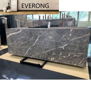 Dalles de marbre gris Emperador Herms certifiées CE Wanli Stone - Design graphique moderne poli, épaisseur personnalisable, garantie 3 ans - Product Image 2