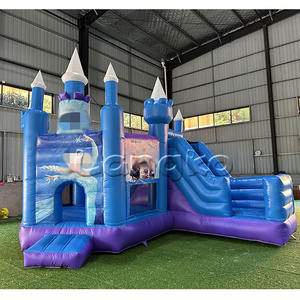 Combo gonflable commercial Offre Spéciale maison de rebond blanche nouvelle conception videur gonflable avec toboggan et fosse à balles <span class=keywords><strong>pour</strong></span> les fêtes d'enfants - Product Image 3