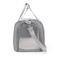 Sac de transport pliable pour chat et chien, approuvé par les compagnies aériennes, en tissu Oxford respirant, avec fermeture éclair, 7 kg, accessoires pour siège auto pour animaux de compagnie
