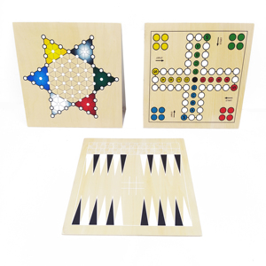 Juego de tablero de <span class=keywords><strong>ajedrez</strong></span> multifuncional de madera 7 en 1 personalizado que incluye <span class=keywords><strong>ajedrez</strong></span>, escalera de serpiente, Damas, Tic Tac Toe - Product Image 3