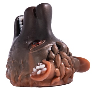 Molde de cabeza de hiena de fantasía, masturbador masculino con forma de pene de animal, copa sexual con orificio único de vagina y boca, juguetes sexuales para el placer masculino - Product Image 4