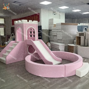 Nouvelle aire de jeu intérieure ensemble de jeu souple pour enfant bébé <span class=keywords><strong>toboggan</strong></span> avec équipement de terrain de jeu en bois matériau en <span class=keywords><strong>mousse</strong></span> pour parc d'attractions - Product Image 3