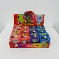 Balle anti-stress Père Noël à remontée lente, motif chapeau rouge, mignonne et moelleuse, vente en gros depuis l'entrepôt américain