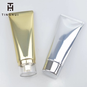 Tube de lavage du visage en aluminium léger et plastique doré/argenté de 30g/50g, tube d'emballage cosmétique de haute qualité de 50g - Product Image 5