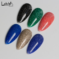 Vernis à ongles LED UV 15ml populaire Disco réfléchissant Soak Off Gel Polish avec Flakies magnétiques Designer Liquid en bouteille