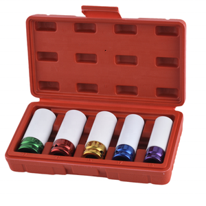 8 pièces 1/2 pouces douille d'impact pour mécanique desserrer les écrous <span class=keywords><strong>de</strong></span> roue métrique douille d'impact ensemble d'outils - Product Image 3