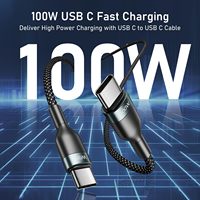 Câble USB C 3 en 2 pour chargeur Apple Watch 100W, câble de charge rapide USB C vers USB C pour iWatch Ultra, iPhone 16, Samsung S24