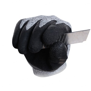 Gants de sécurité résistants aux coupures de niveau 5 en HPPE tricoté, enduits de nitrile ou de PU, pour les travailleurs mécaniciens - Product Image 4