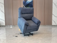 Sillón reclinable eléctrico moderno con control remoto, sillón reclinable para ancianos, sillón de masaje con calefacción y elevación