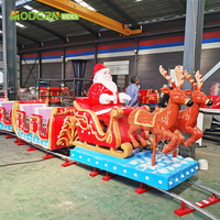 Train électrique pour enfants, train de Noël pour enfants, attraction de parc d'attractions