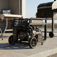BISON(CHINA) 10kW 10kVA Luftgekühlter Tragbarer Benzingenerator 220V 380V Autostart Fernstart 50/60Hz EPA für Privathaushalte