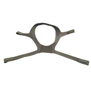 Arnés para <span class=keywords><strong>mascarilla</strong></span> <span class=keywords><strong>CPAP</strong></span> compatible con <span class=keywords><strong>ResMed</strong></span> N20, correa gris completa con borde sellado, esponja de nailon y spandex - Product Image 1