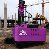 Machine de forage de pieux solaires, engin de construction, piqueuse hydraulique, piqueuse à marteau vibrant