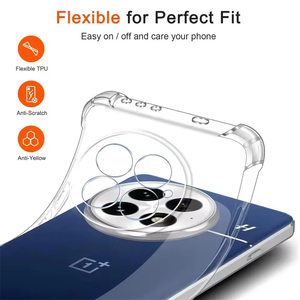 Estuche transparente de lujo para OnePlus 13 12 11 10 9 <span class=keywords><strong>8</strong></span> <span class=keywords><strong>Pro</strong></span> Estuches a prueba de golpes para OnePlus Nord 4 Airbag Bumper Soft Back Cover Accesorios - Product Image 4