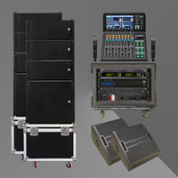 Système de haut-parleurs Line Array extérieur étanche passif LS3 KSL(6+2+2) Mono Wood Shell avec garantie de 3 ans