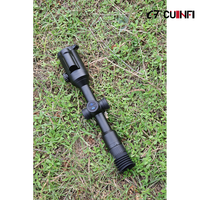 Lunette thermique intelligente haute sensibilité NETD≤18mk 640x512 avec fonction de zéro automatique à la première prise de vue, contrôle à bouton rotatif unique, pour la chasse, portée laser 1000m