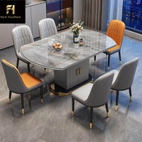 Table à manger ovale rétractable moderne et simple de style nordique pour appartement, maison, qualité supérieure, directement de l'usine, table à manger pour 6 personnes