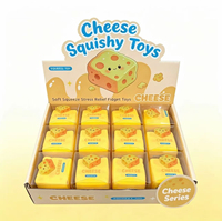 Jouet de décompression en forme de cube de fromage à rebond lent, jouet de simulation de blocs explosifs, jouet de décompression pour adultes