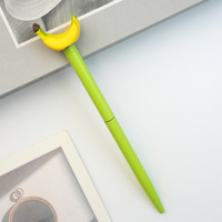 Stylo bille promotionnel en métal avec simulation 3D de fruits tropicaux, corps dégradé, logo personnalisé, pour étudiants