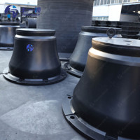Florescence BV Pare-battage en caoutchouc conique marin NBR certifié CCS ABS, dureté 78 Shore-A, modèle TLSCN230106, pour accostage de navires en port et en quai