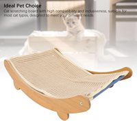 Griffoir pour chat en sisal, chaise-lit pour chat |   Tapis à gratter pour chat en forme de planche incurvée pour chats d'intérieur, nid de sommeil portable pour chaton, lit pour chat